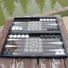 Park&Oz Pearl Premium Turkish Backgammon and Checkers Set 19 Inch Handmade 2 in 1 Wooden Board Game with Glossy Finish Luxury Checkers and Dice Travel Friendly and Foldable view 2