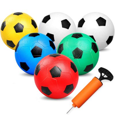 Dilabnba 6" Mini Soccer Balls for Toddlers 1-3, Kids Baby Indoor Soft Sports Toys, Pool Playground Bounce Ball Outdoor Toys Gifts for Boys Girls, Sensory Color Ball with Air Pump