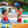 Mini Foam Basketball for Hoop, 5" Squeeze PU Balls for Over The Door Hoop, Replacement Balls for Kids Adults, Beach Indoor Outdoor Sport Game Gift Set 3 PCS (Rainbow) view 4