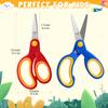 Chumia 60 Pack Kids Scissors Bulk 5.5 Inch Student Children Safety Scissors Rounded Tip with Comfort Grip for School and Classrooms Supplies Essentials view 3