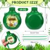 Eaasty 24 Set Jungle Safari Party Supplies Kids Canteens with Strap 10 oz Plastic Reusable Water Bottle Bulk for Zoo Animal Camo Camping Theme Birthday Decoration (Green) view 3