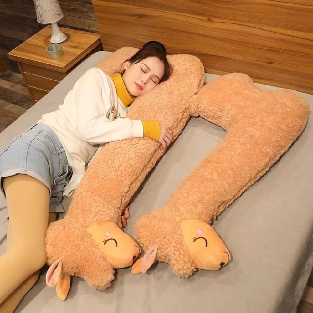 Ryttir 29.5 Inch 15% Chubbier Large Llama Stuffed Animal,Soft Weighted Alpaca Plush Stuffed Llamas Body Pillow for Kids and Adults - Perfect Valentine Llama Gifts for Cuddling and Room Decoration