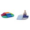 FDP SoftScape Playtime All Around Climber for Crawling Infants and Toddlers, Soft Foam Indoor Active Play with Steps and Slides & SoftScape Toddler Playtime Corner Climber view 1
