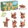 5 in 1 Animal Park, Construction Education Toy for Kids 6+ Years Old, Craft Bricks for Adults, Realistic House, DIY Garden, STEM Building Set, Washable and Reusable (39pcs) view 1