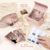 LYINGFISH Tarot Cards for Beginners Waterproof Tarot Cards with Guide Book Gold Foil with Meanings on Them 78 Classic Origina Waterproof Rider Waite Taro Deck Fortune Telling GameRose Gold view 3