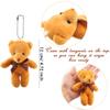 Haconba 108 Pack Mini Teddy Bear Toys Bulk Small Plush Stuffed Bear Toy Keychain for Birthday Wedding Baby Shower Party Favor Valentines Goodie Bag Fillers, 18 Colors view 2