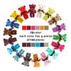 Haconba 108 Pack Mini Teddy Bear Toys Bulk Small Plush Stuffed Bear Toy Keychain for Birthday Wedding Baby Shower Party Favor Valentines Goodie Bag Fillers, 18 Colors view 3