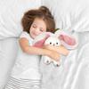 YOUBLEK Bunny Stuffed Animal,Strawberry Reversible Cuddle Bunny Plush Doll with Zipper Cute Soft Rabbit Toys Pillow for Kids and Adults Easter Bunnies Plushies Gifts (Strawberry, 9.84 inches) view 3