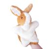 Bunny Hand Puppets Rabbit Plush Animals Toys for Kids Imaginative Pretend Play Storytelling (Brown) view 3