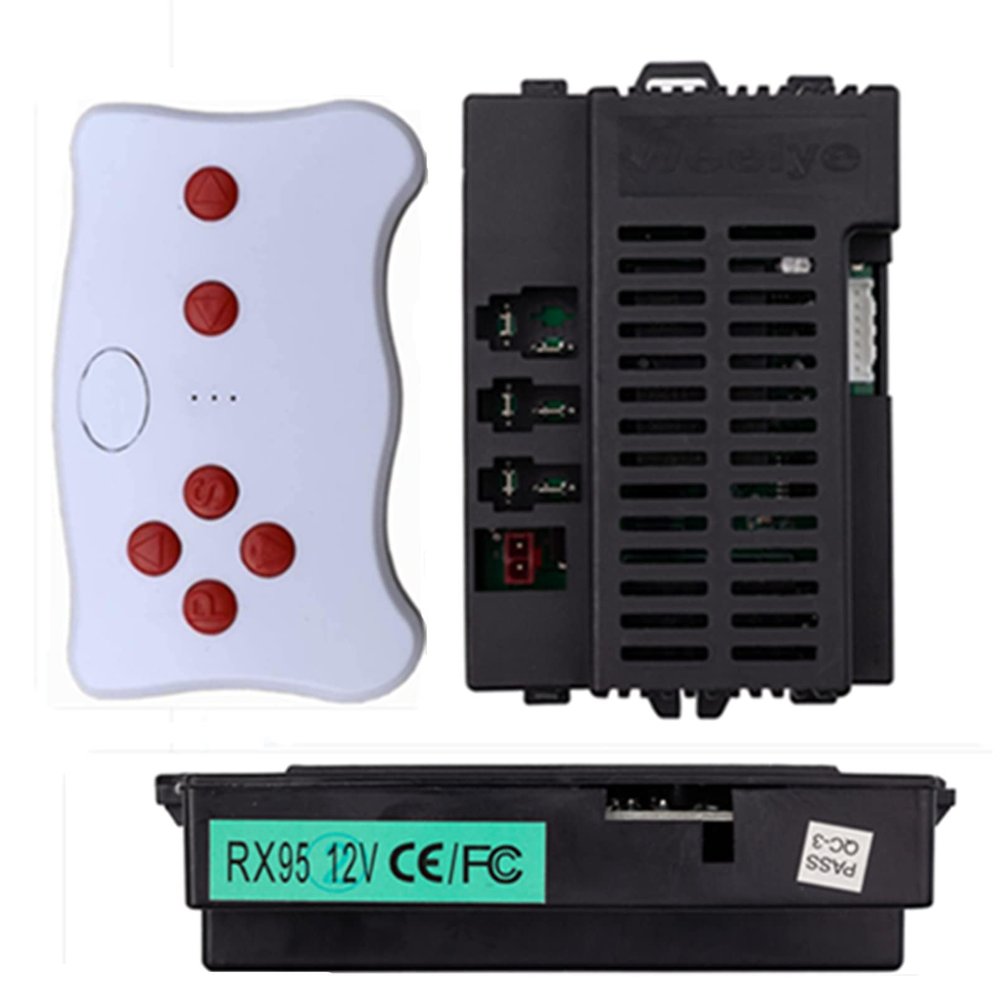 RX95 12V CE FC 2.4G Bluetooth Remote Control and Receiver Kit Controller Control Box Accessories for Children Electric Ride On Toys Car Replacement Parts