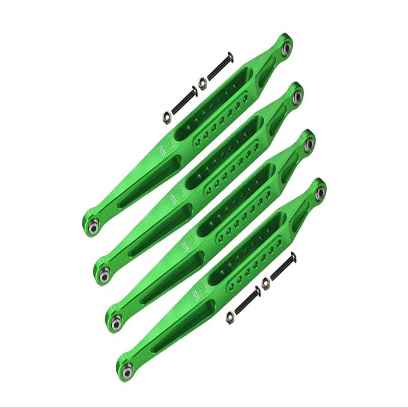GPM Upgrades Aluminum 7075-T6 Lower Link Bar Set for 1/8 LMT Solid Axle Monster TruckLOS04022/ LMT Solid Axle Monster Truck RTR, Son-Uva DiggerLOS04021T1/T2 Rc Cars (Green)