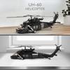 DAHONPA UH-60 Helicopter Black Hawk Medium Utility Military Army Airplane Building Bricks Set, 660+ Pieces Air-Force Build Blocks Toy, Gift for Kid and Adult view 3