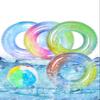 Bennol 4PCS Swimming Rings with 1 Beach Ball Inflatable Pool Floats for Kids Adults 32.5'' Fruits Pool Floaties Rings Toys for Beach Water Float Party, Swimming Pool, Ocean, Beach Time view 1