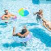 Bennol 4PCS Swimming Rings with 1 Beach Ball Inflatable Pool Floats for Kids Adults 32.5'' Fruits Pool Floaties Rings Toys for Beach Water Float Party, Swimming Pool, Ocean, Beach Time view 4