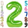 2 Numbers Balloon 40 Inch Light Green Two Balloon Number Birthday Decor, 2nd 12 21st Party Celebration Decorations Graduations Wedding Baby Shower view 1
