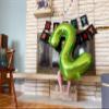 2 Numbers Balloon 40 Inch Light Green Two Balloon Number Birthday Decor, 2nd 12 21st Party Celebration Decorations Graduations Wedding Baby Shower view 2
