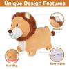 iPlay, iLearn Bouncy Pals Lion Hopper Toy, Toddler Plush Bouncing Animal, Inflatable Ride on Bouncer W/Pump, Indoor Outdoor Hopping Horse, Kid Jumping Toy, Birthday Gift for 2 3 4 5 Year Old Boy Girl view 3
