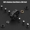 Fidget Spinner Toy for Adults Kids, Cool Black Alloy Hand Finger Spinner, Stress Relief Anti Anxiety Fidget Cube Fidget Toy, Sensory Spinning Desk Toys Gifts Party Favors view 3