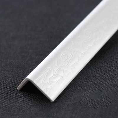 LXLZYXSF White Corner Guard with Roses-Grain Finish, PVC Wall Trim Corner Shield for Door Frame/Window Sill, Self-Adhesive Edge Protector, 25 36 mm Wide (Color : 2.5cm/1" W, Size : 80cm/31.5" L)