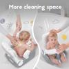 BabyBond Baby Bath Seat with Sitting & Lying 2 Modes, 3-Speed Adjustment, Powerful Suction Cups, Infant Bathtub Chair with Soft and Comfortable Towel, Folding and Hanging view 4