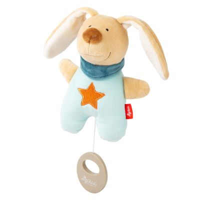 Sigikid 43185 - Mini Rabbit Shaped Music Box - Yellow - for Girls and Boys from 0 to 36 Months