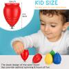 12 Sets Spinning Tops Trompo Classic Wood Carved Spinning Tops Sturdy Steel Point Enhanced Stability for Beginners Intermediates Gifts Mexicanos Trompos De Madera(Blue, Red, Green, Yellow) view 3