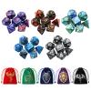Grajar 35Pcs DND Dice Set with 5 Colorful Animal Patterned Dice Pouches, Polyhedral Dice Sets for Dungeons and Dragons D&D TTRPG MTG Table Role Playing Games view 1