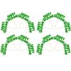 Gyufise 24Pcs Happy Birthday Cupcake Toppers Glitter Birthday Cupcake Food Picks for Celebrating Wedding Anniversary Party Cake Decorations Supplies Green view 3