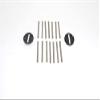 Greenhills Slot Spares 14 Tinned Copper Braids & 2 Braid Plates C8329 Scalextric Compatible - G2994 * view 1