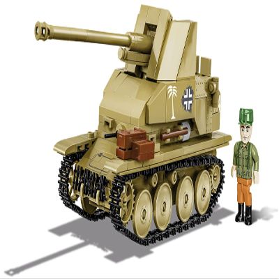 COBI Company of Heroes 3 MARDER III (Sd.Kfz. 139) Mobile Artillery| German World War II Model Toy Vehicle | 420 Pieces | 1:35 Scale Model | Interlocking Building Block Set # 3050