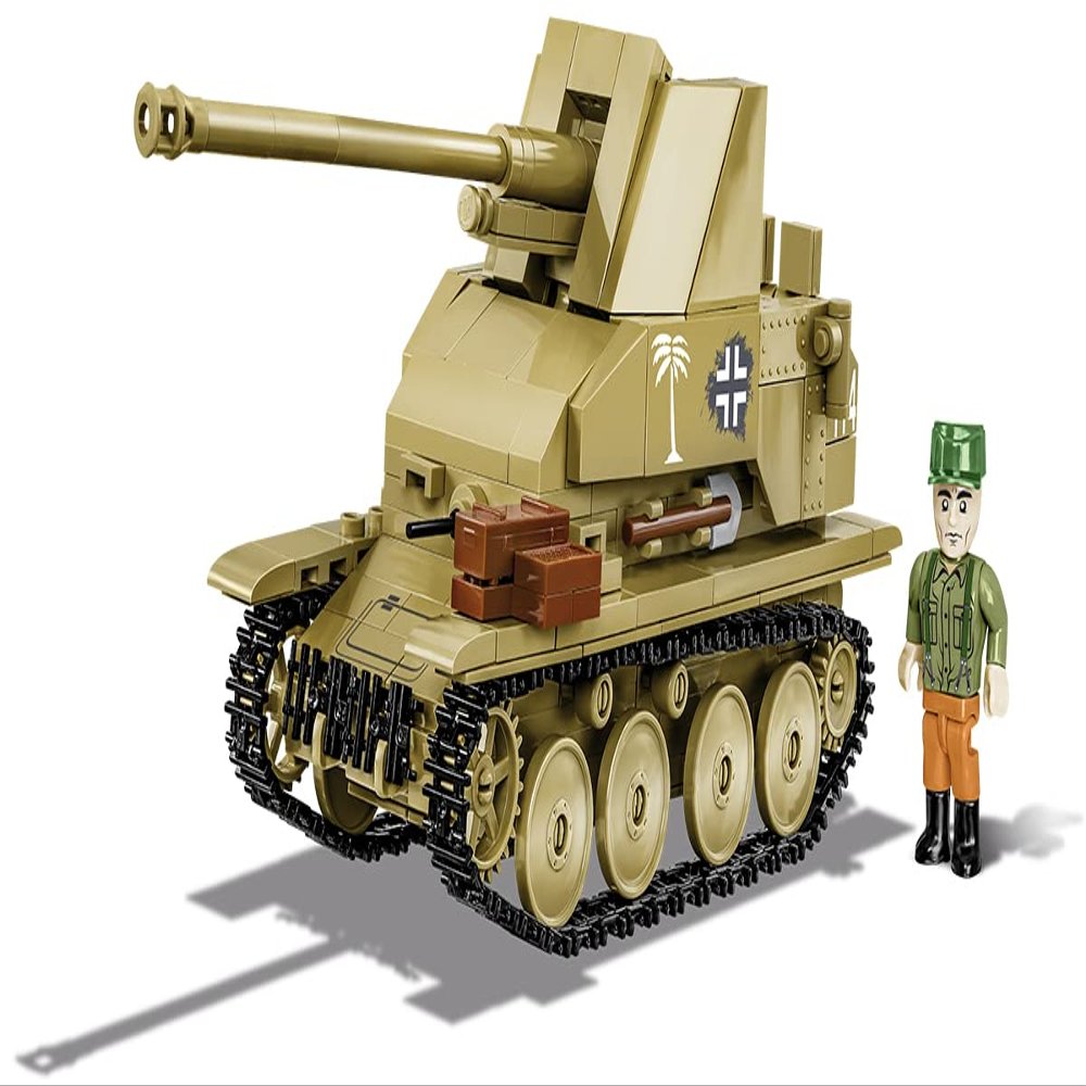 COBI Company of Heroes 3 MARDER III (Sd.Kfz. 139) Mobile Artillery| German World War II Model Toy Vehicle | 420 Pieces | 1:35 Scale Model | Interlocking Building Block Set # 3050