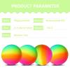 YNHFIFI Playground Ball, 8.5 Inch Rainbow Kickball for Kids Adults Indoor & Outdoor Dodgeball Handball Four Square Ball Schoolyard Game view 3