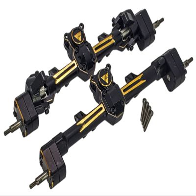 NHX RC Brass Complete Assembled F/R Portal Axle w/Steering Knuckle for Axial SCX24