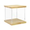 BenchPro Clear Acrylic Display Case for Trophy, Collectibles, Assemble Cube Display Box Stand Dust Proof Protection Showcase for Action Figures Toys. (1" Thick Wood, 12" H x 12" L x 12" D) view 1
