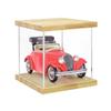 BenchPro Clear Acrylic Display Case for Trophy, Collectibles, Assemble Cube Display Box Stand Dust Proof Protection Showcase for Action Figures Toys. (1" Thick Wood, 12" H x 12" L x 12" D) view 2