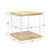 BenchPro Clear Acrylic Display Case for Trophy, Collectibles, Assemble Cube Display Box Stand Dust Proof Protection Showcase for Action Figures Toys. (1" Thick Wood, 12" H x 12" L x 12" D) view 3