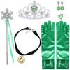 Yosbabe Princess Anna Costume Dress up Accessories for Girls Anna Cosplay Accessories Christmas Gifts Set Gloves Tiara Crown Necklace Wand Earrings Ring Princess Accessories view 1
