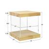 BenchPro Clear Acrylic Display Case for Trophy, Collectibles, Assemble Cube Display Box Stand Dust Proof Protection Showcase for Action Figures Toys. (1.75" Thick Wood, 12" H x 12" L x 12" D) view 3