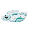 Intex Laguna Splash Island Outdoor Floating Water Raft with 2 Detachable Solo Lounge Tubes, Connectors, Built-in Cupholders, and Grab Handles, Blue view 1