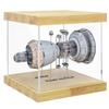 BenchPro Clear Acrylic Display Case for Trophy, Collectibles, Assemble Cube Display Box Stand Dust Proof Protection Showcase for Action Figures Toys. (1.75" Thick Wood, 15" H x 15" L x 15" D) view 2