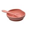 Baby Silicone Suction Bowl with Spoon (PINK) view 1