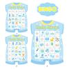 ADELULU Baby Shower Bingo Cards - 24 Guests Blue Newborn Bingo for Baby Shower Party Supplies view 3