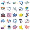 150 Pcs Cute Shark Stickers for Kids Toddlers Water Bottle Car Party Bags Resin Wall Phone Case Scrapbook Poster Vinyl Stickers Dcor view 3
