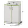 Jonti-Craft Rainbow Accents 2408JCWW130 Culinary Creations Kitchen Sink - Key Lime Green view 2