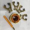 4 Ways,Generator Collector Ring,Bus Rings,Motor Collecting Ring, 4 Conductive Copper Slip Ring + Carbon Brush (Inner Diameter 30mm) view 4