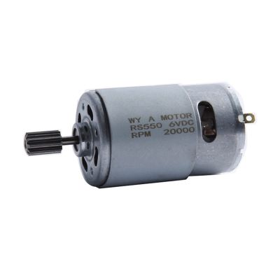BGNERY Engine Model Hand Drill Motor DIY Toys Motor Motorcycle Motor Stroller Motor 550 DC Motor 10 Teeth 6-12V High Speed Motor DIY Tools (Color : 6V-14000 (10 Teeth+Wire))