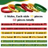 Batiyeer 60 Pcs Black History Month Rubber Bracelets Black History Month Party Favors Juneteenth Party Supply Decorations Silicone Juneteenth Wristbands for Freedom Day June 19th 1865 Goodie Bag view 2