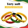 Batiyeer 60 Pcs Black History Month Rubber Bracelets Black History Month Party Favors Juneteenth Party Supply Decorations Silicone Juneteenth Wristbands for Freedom Day June 19th 1865 Goodie Bag view 3