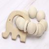 Baby Teething Toys Penta Angel 10Pcs Natural Wooden Teething Animal Rings for Newborn Toddler Infant (10) view 4