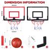 Sosation 2 Pcs Mini Basketball Hoop with 4 Basketball, Sticky Hook, Pump, Indoor No Drilling Basket Ball Hoop Decompress Game for Kid Adult Gift(Classic Style) view 2